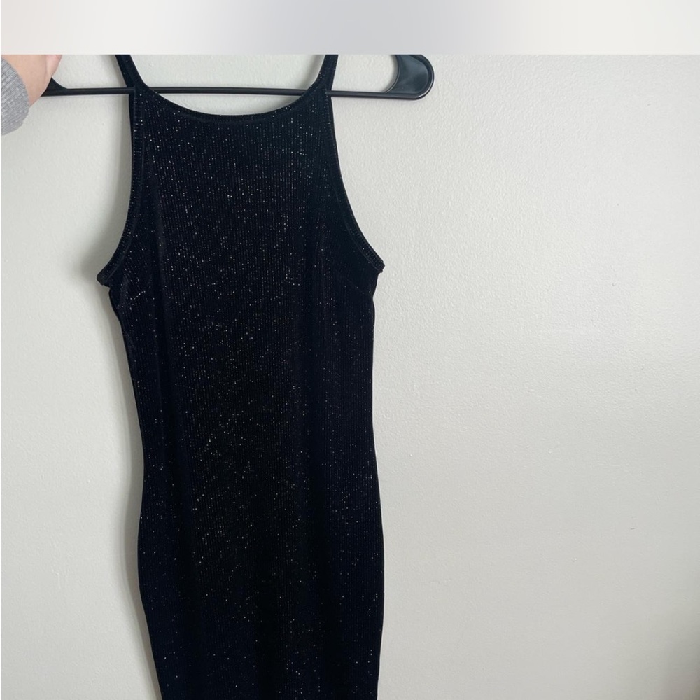 Wild Fable Black Sparkle Strapless Dress